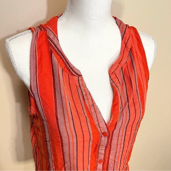Sanctuary Striped Front Tie Sleeveless Top - Picture 3 of 14